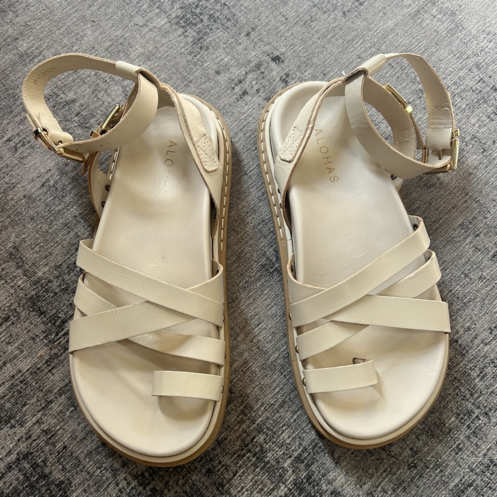 ALOHAS Buckle Up Gladiator Sandals - Picture 1 of 8